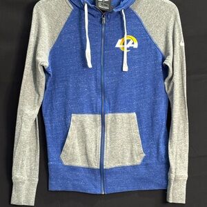 Nike NFL LA Blue and Gray Zip-Up Women’s Small Sportswear Gameday Attire